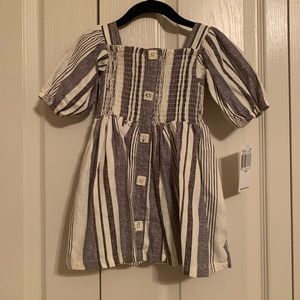 NWT Jessica Simpson blue stripe dress 18M
